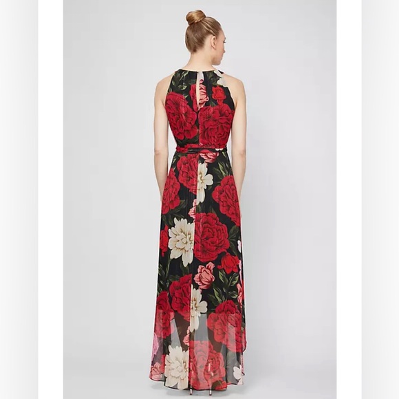 Chiffon high low floral dress - Picture 2 of 3